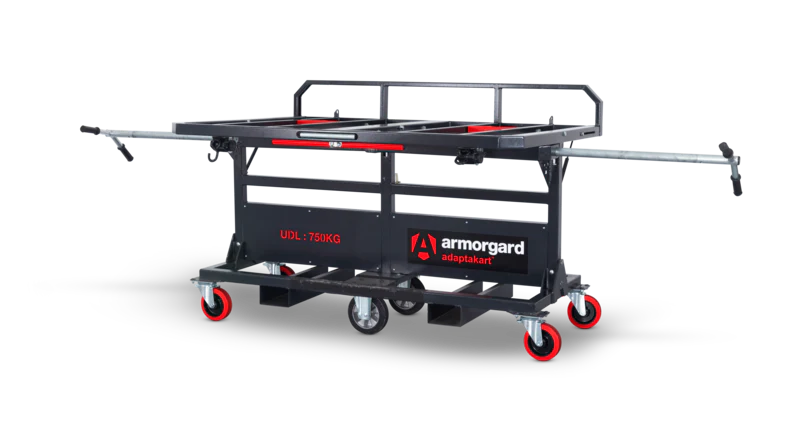 Armorgard AdaptaKart AK750 board trolley with pivoting frame 1990x740x1600