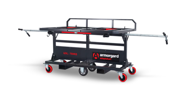 Armorgard AdaptaKart AK750 board trolley with pivoting frame 1990x740x1600