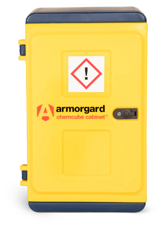 Armorgard Durable plastic chemical cabinet 575x440x910