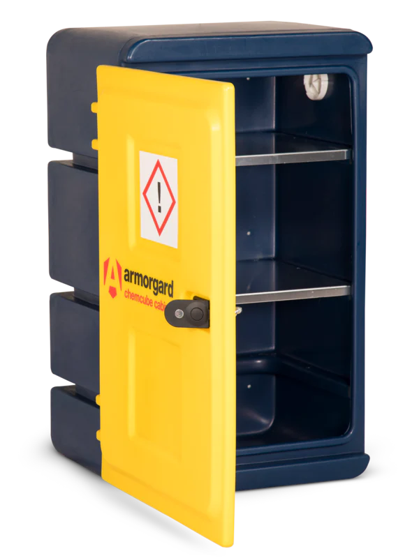 Armorgard Durable plastic chemical cabinet 575x440x910