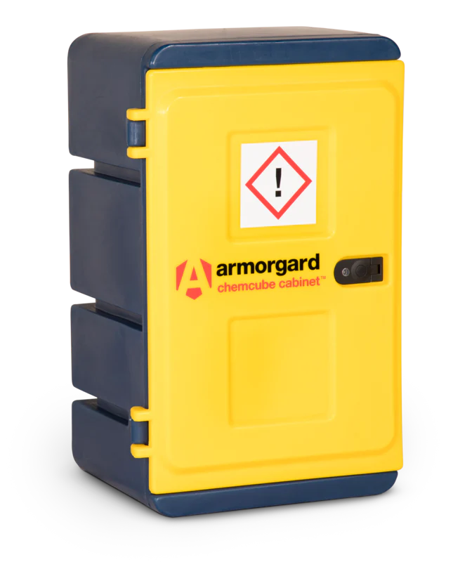 Armorgard Durable plastic chemical cabinet 575x440x910