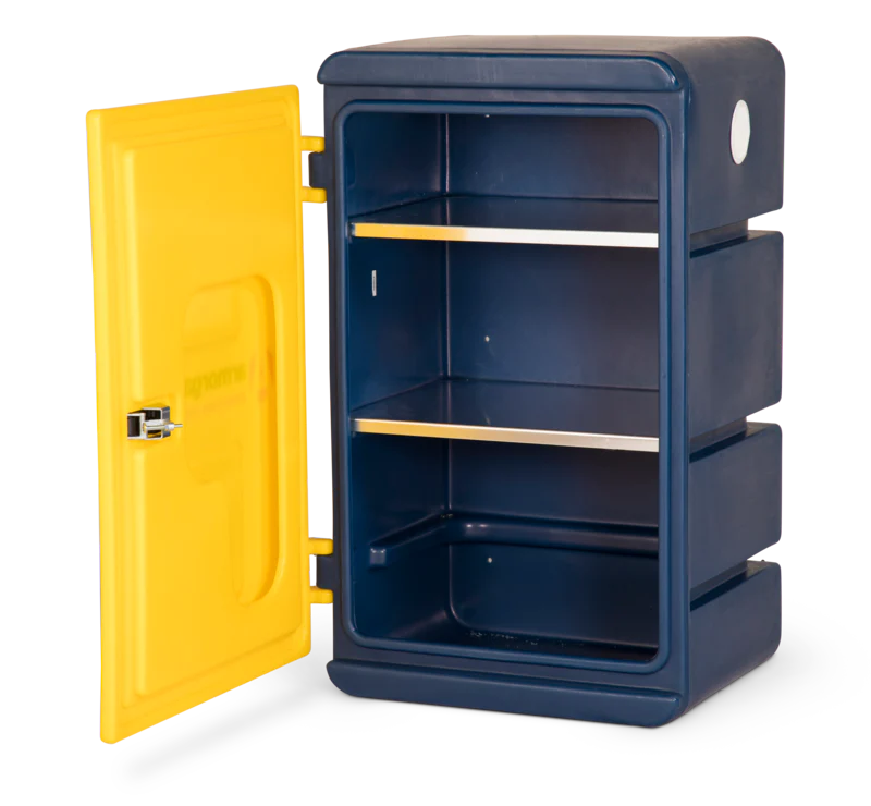 Armorgard Durable plastic chemical cabinet 575x440x910