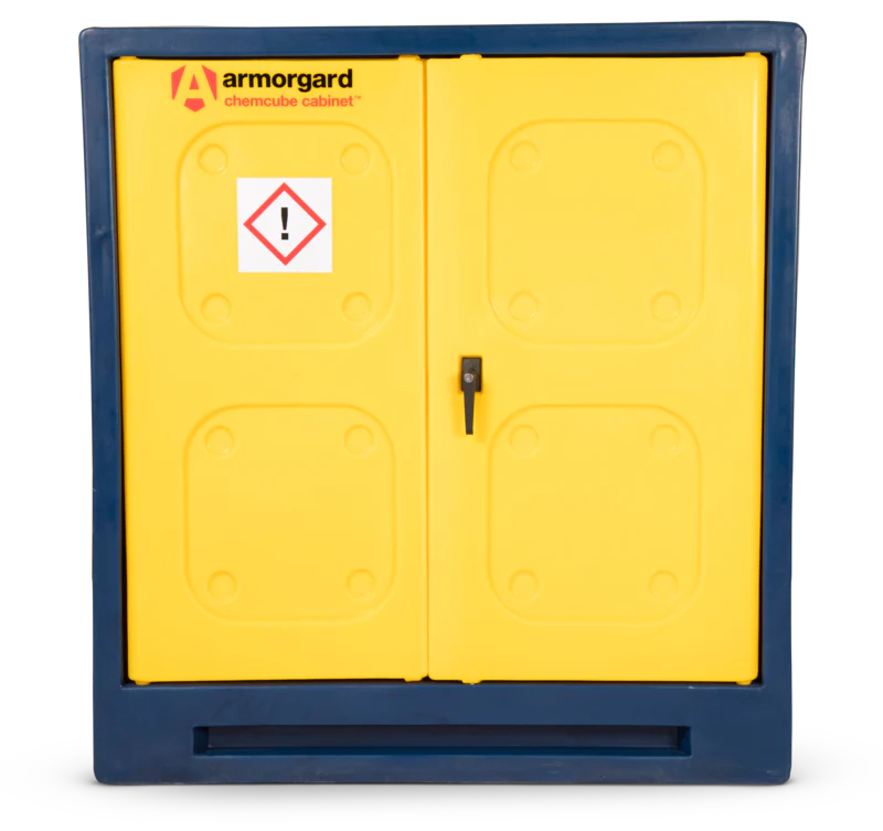 Armorgard Durable plastic chemical cabinet 1220x550x1310