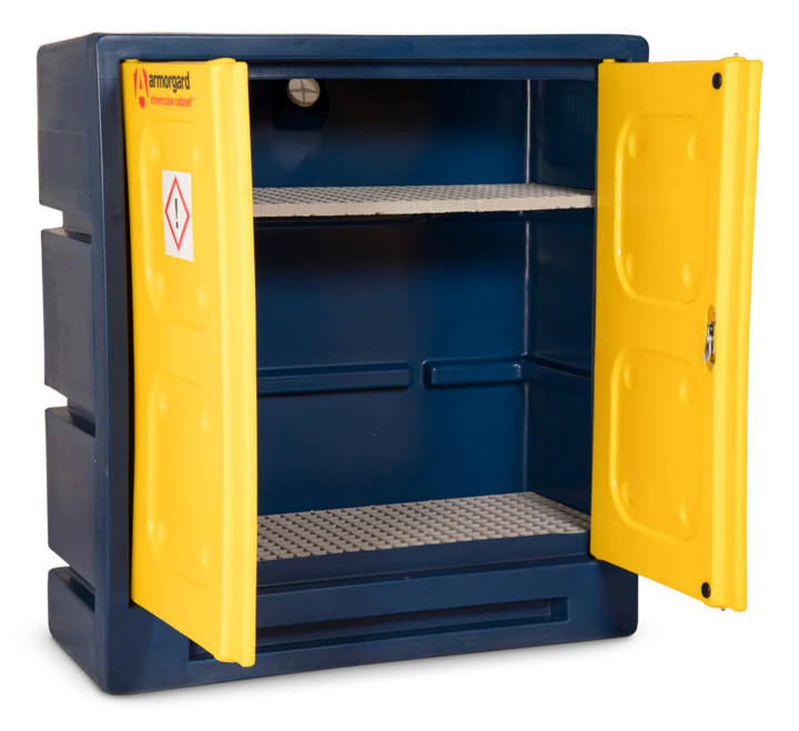 Armorgard Durable plastic chemical cabinet 1220x550x1310