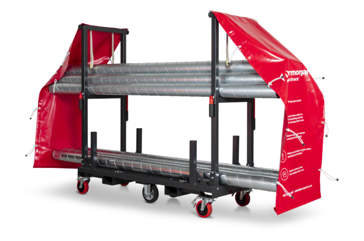 Armorgard Mobile rack for ducting 1830x1150x670 complete with  branded curtains