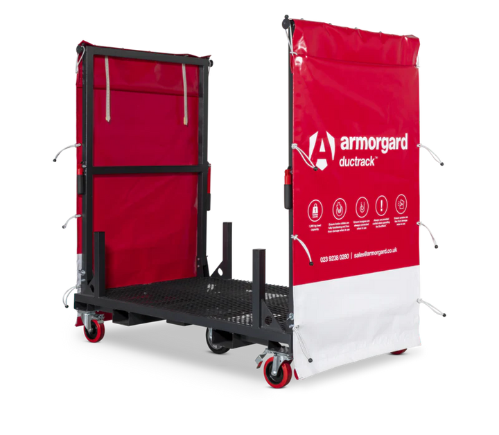 Armorgard  Mobile rack for ducting 1830x1150x670 complete with branded curtains