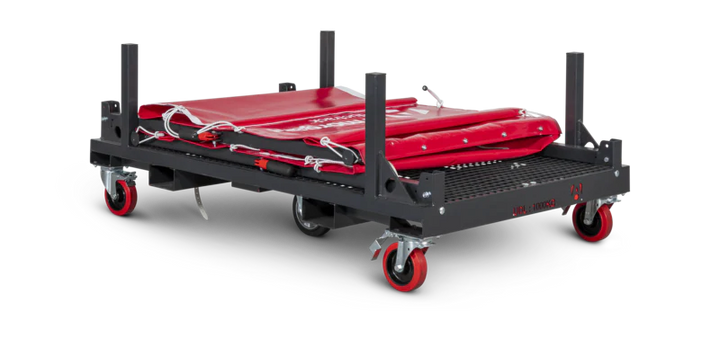 Armorgard  Mobile rack for ducting 1830x1150x670 complete with branded curtains