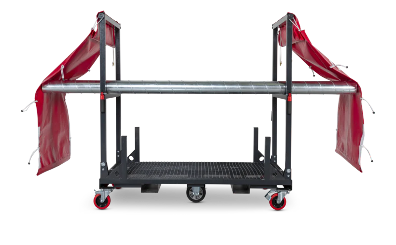 Armorgard  Mobile rack for ducting 1830x1150x670 complete with branded curtains