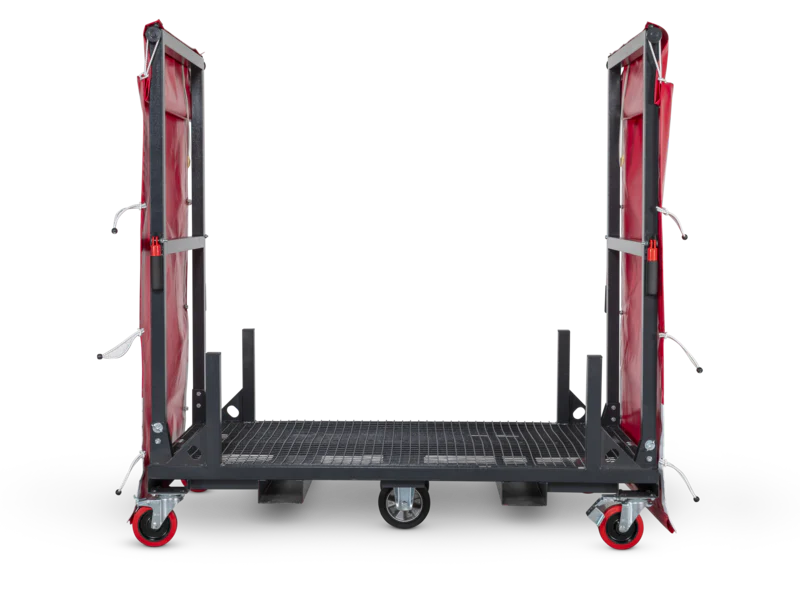 Armorgard  Mobile rack for ducting 1830x1150x670 complete with branded curtains