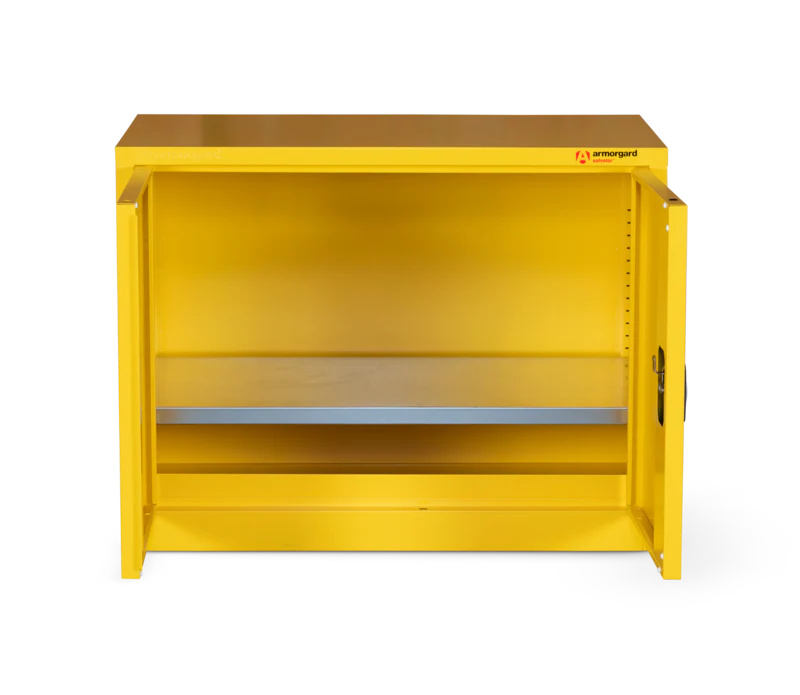 Armorgard Hazardous Floor Cupboard 900x465x700 c/w 1 Shelf