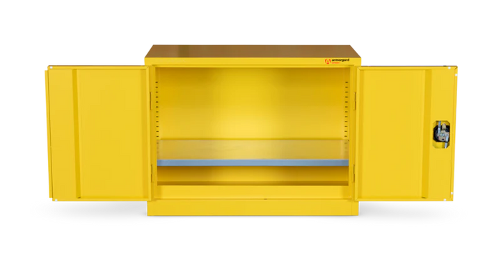 Armorgard Hazardous Floor Cupboard 900x465x700 c/w 1 Shelf
