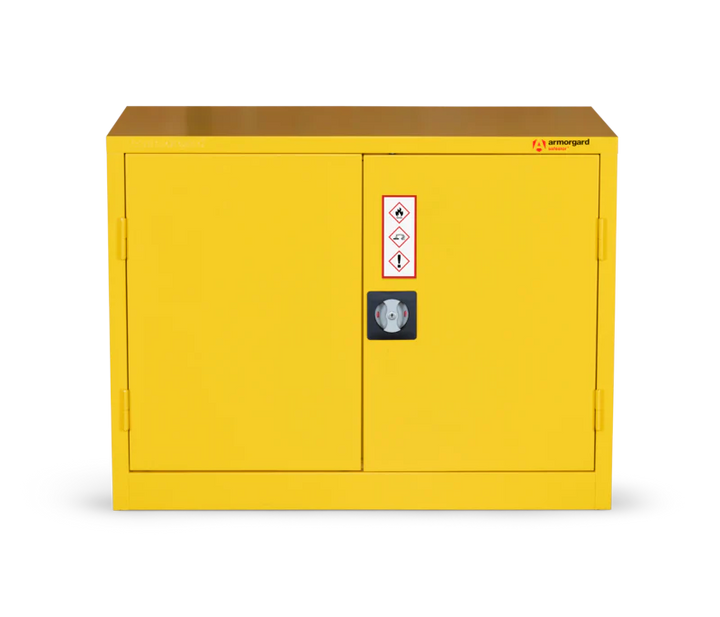 Armorgard Hazardous Floor Cupboard 900x465x700 c/w 1 Shelf