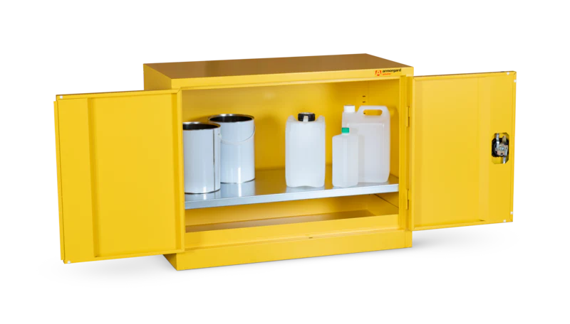 Armorgard Hazardous Floor Cupboard 900x465x700 c/w 1 Shelf