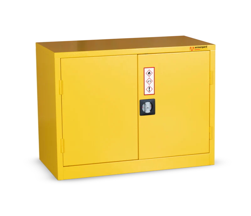 Armorgard Hazardous Floor Cupboard 900x465x700 c/w 1 Shelf