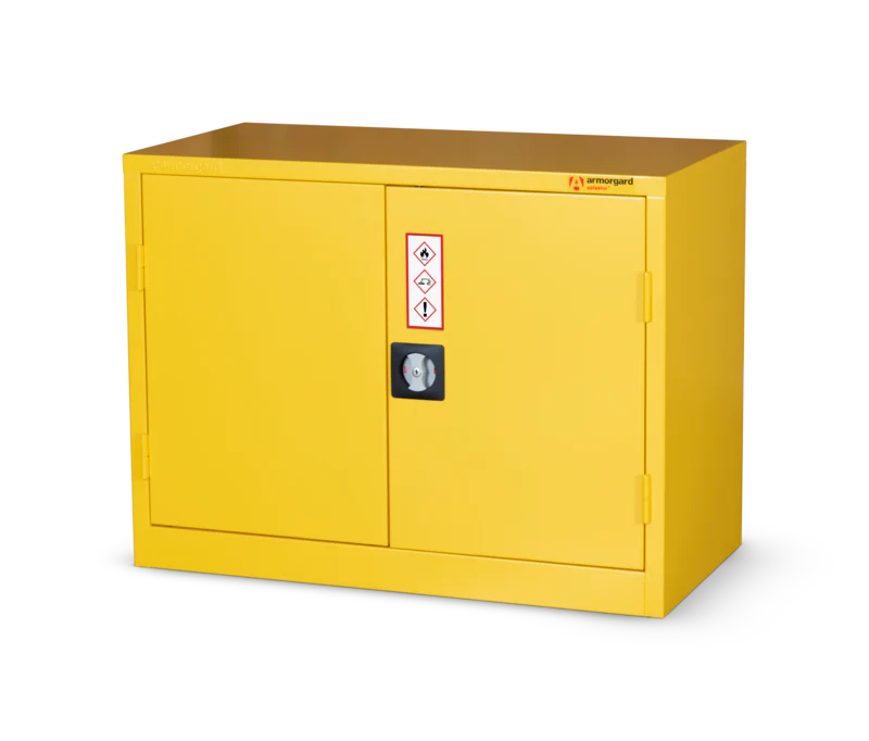 Armorgard Hazardous Floor Cupboard 900x465x700 c/w 1 Shelf