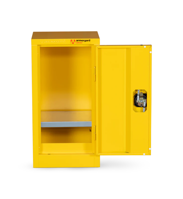Armorgard Hazardous Floor Cupboard 350x315x700 c/w 1 Shelf