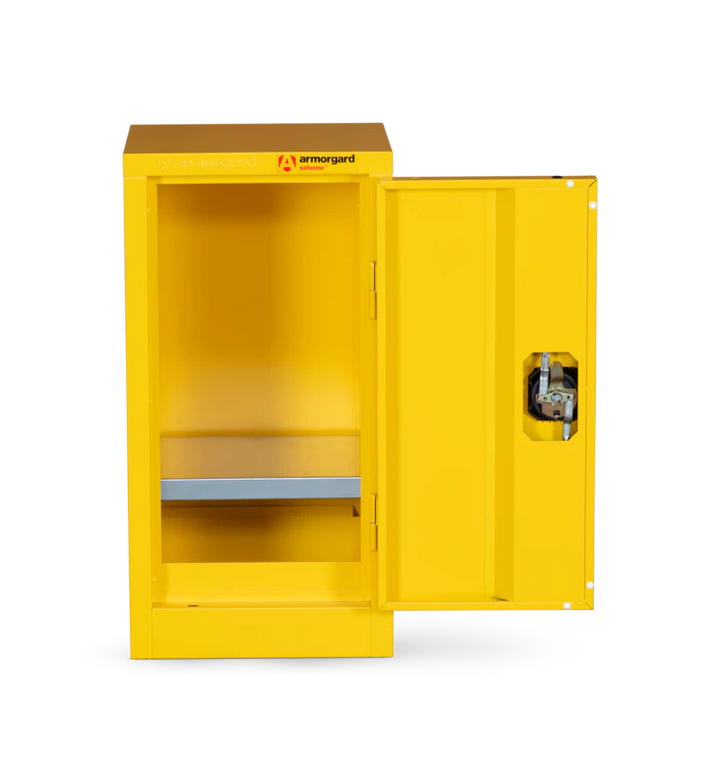 Armorgard Hazardous Floor Cupboard 350x315x700 c/w 1 Shelf