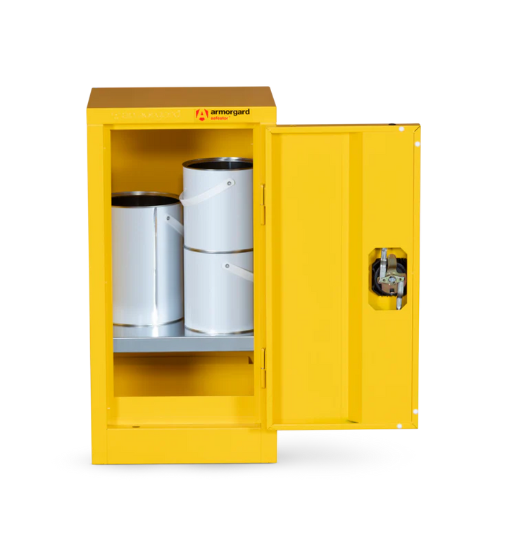 Armorgard Hazardous Floor Cupboard 350x315x700 c/w 1 Shelf