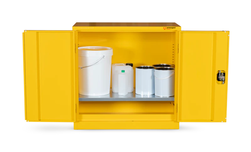 Armorgard Hazardous Floor Cupboard 900x465x900 c/w 1 Shelf