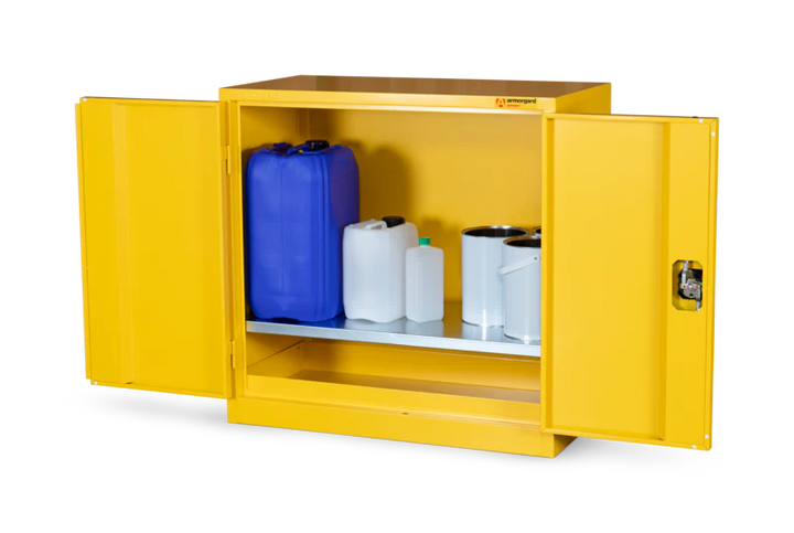 Armorgard Hazardous Floor Cupboard 900x465x900 c/w 1 Shelf