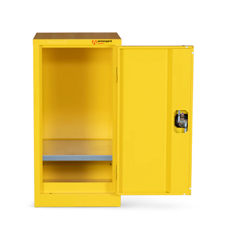 Armorgard Hazardous Floor Cupboard 450x465x905 c/w 1 Shelf