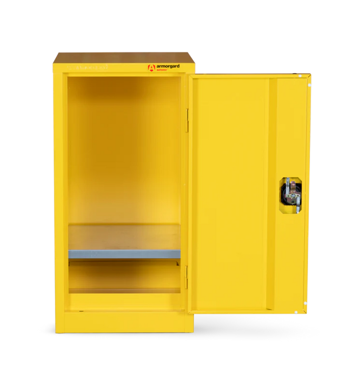 Armorgard Hazardous Floor Cupboard 450x465x905 c/w 1 Shelf
