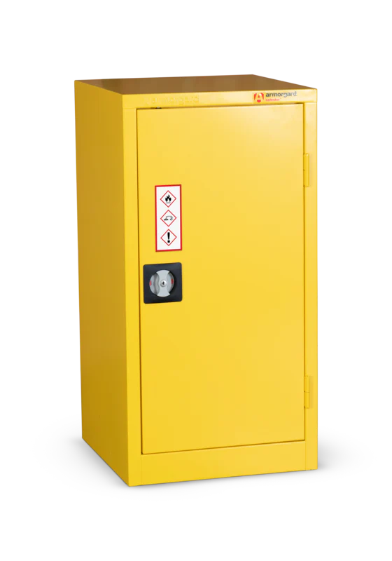 Armorgard Hazardous Floor Cupboard 450x465x905 c/w 1 Shelf