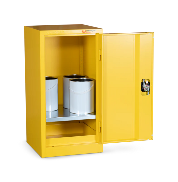 Armorgard Hazardous Floor Cupboard 450x465x905 c/w 1 Shelf