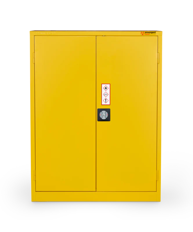Armorgard Hazardous Floor Cupboard 900x465x1200 c/w 2 Shelves