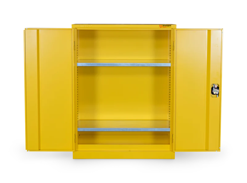 Armorgard Hazardous Floor Cupboard 900x465x1200 c/w 2 Shelves
