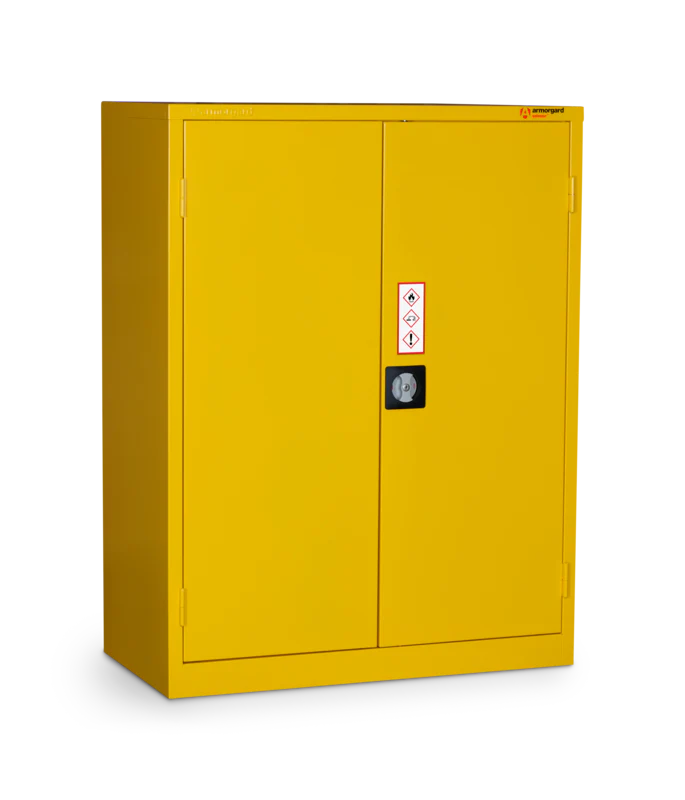 Armorgard Hazardous Floor Cupboard 1200x465x1800 c/w 3 Shelves