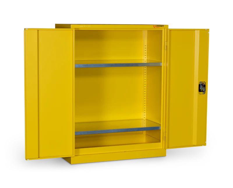 Armorgard Hazardous Floor Cupboard 900x465x1200 c/w 2 Shelves