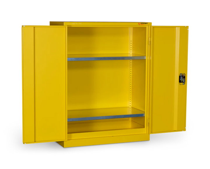 Armorgard Hazardous Floor Cupboard 900x465x1200 c/w 2 Shelves