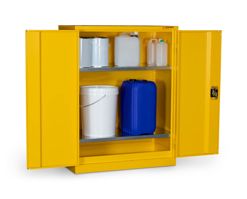 Armorgard Hazardous Floor Cupboard 1200x465x1800 c/w 3 Shelves