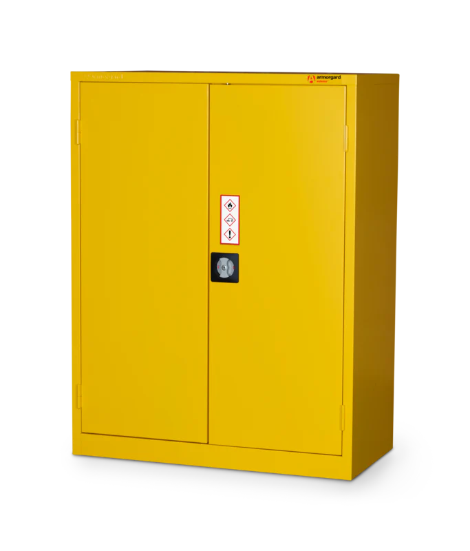 Armorgard Hazardous Floor Cupboard 900x465x1200 c/w 2 Shelves