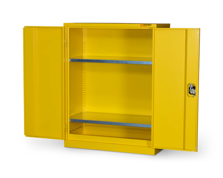 Armorgard Hazardous Floor Cupboard 900x465x1200 c/w 2 Shelves