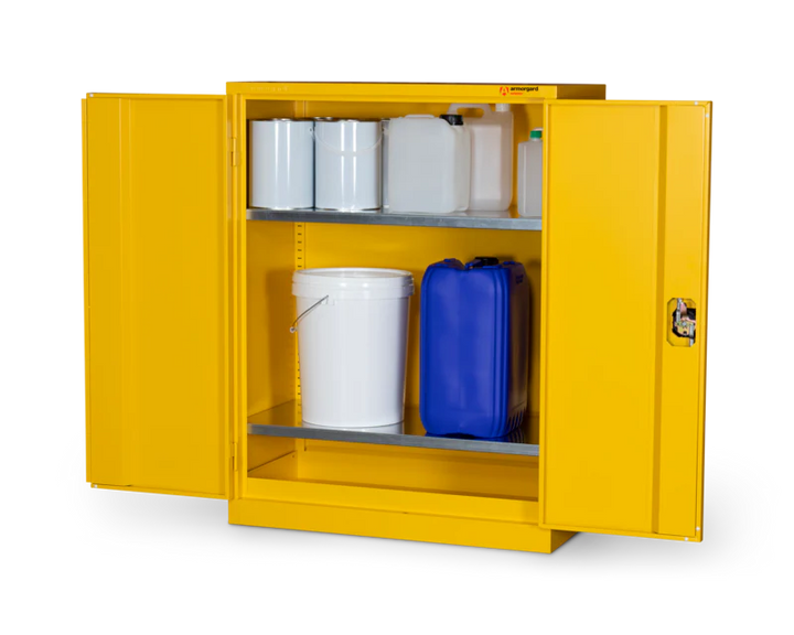 Armorgard Hazardous Floor Cupboard 1200x465x1800 c/w 3 Shelves