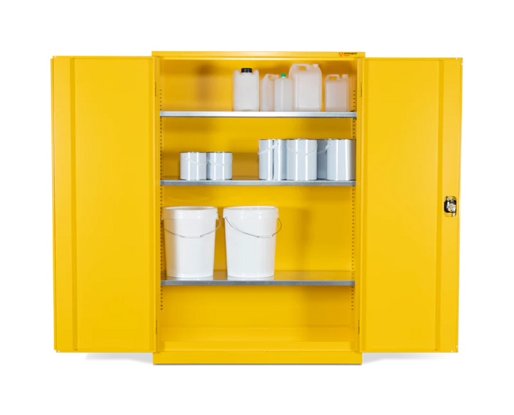 Armorgard Hazardous Floor Cupboard 1200x465x1800 c/w 3 Shelves