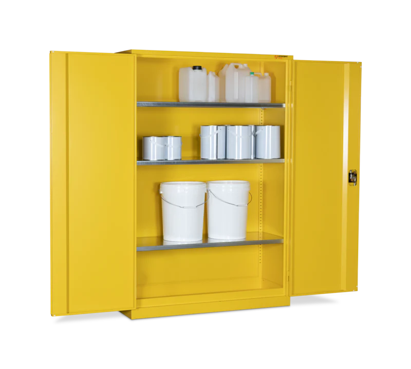 Armorgard Hazardous Floor Cupboard 1200x465x1800 c/w 3 Shelves