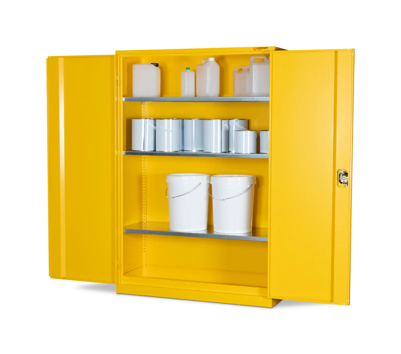 Armorgard Hazardous Floor Cupboard 1200x465x1800 c/w 3 Shelves
