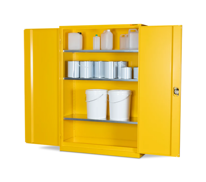 Armorgard Hazardous Floor Cupboard 1200x465x1800 c/w 3 Shelves