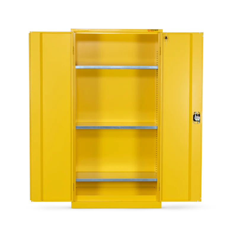 Armorgard Hazardous Floor Cupboard 900x465x1800 c/w 3 Shelves