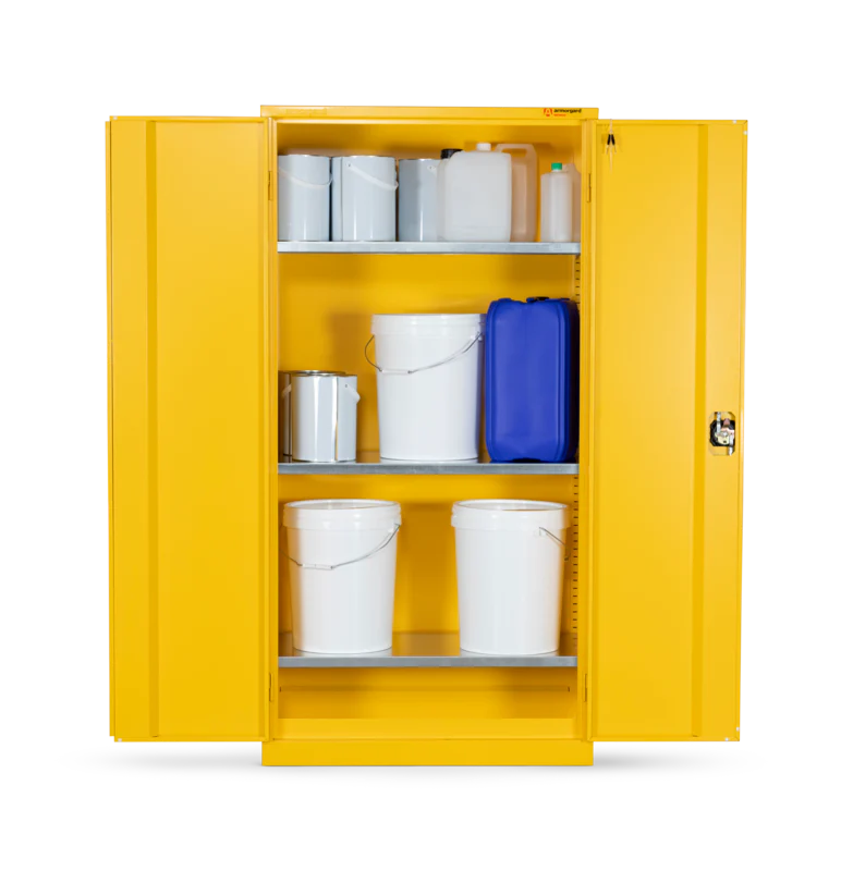 Armorgard Hazardous Floor Cupboard 900x465x1800 c/w 3 Shelves