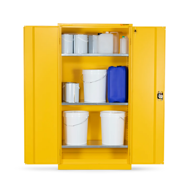 Armorgard Hazardous Floor Cupboard 900x465x1800 c/w 3 Shelves