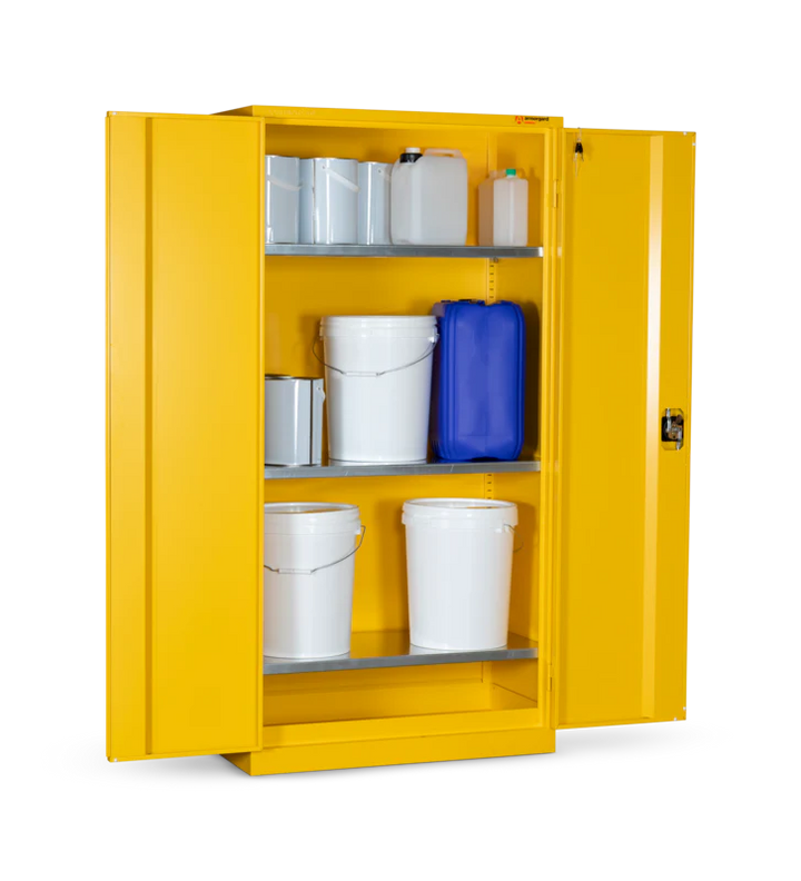 Armorgard Hazardous Floor Cupboard 900x465x1800 c/w 3 Shelves