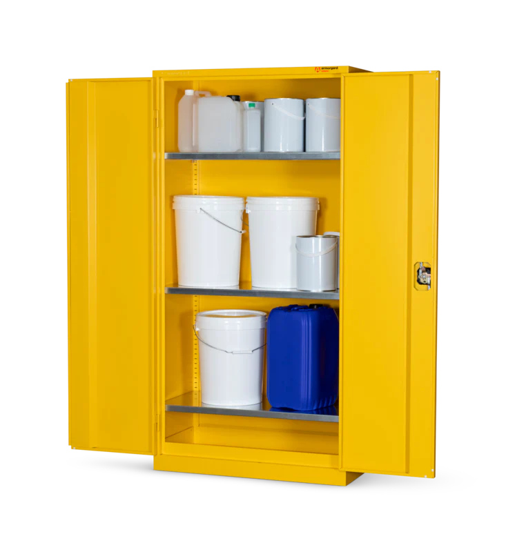 Armorgard Hazardous Floor Cupboard 900x465x1800 c/w 3 Shelves
