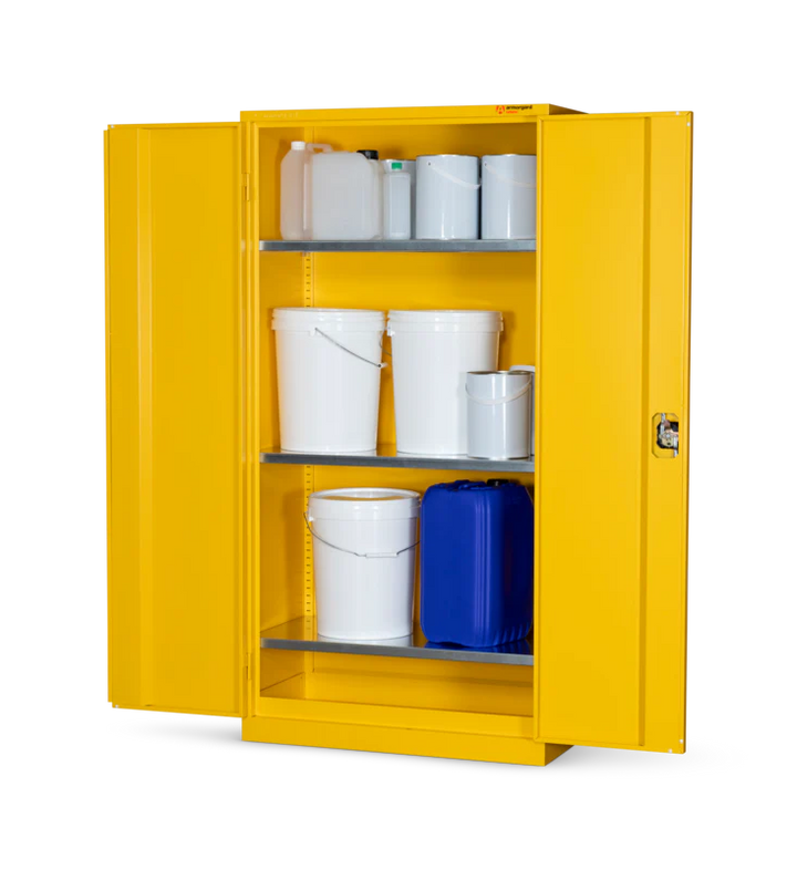 Armorgard Hazardous Floor Cupboard 900x465x1800 c/w 3 Shelves