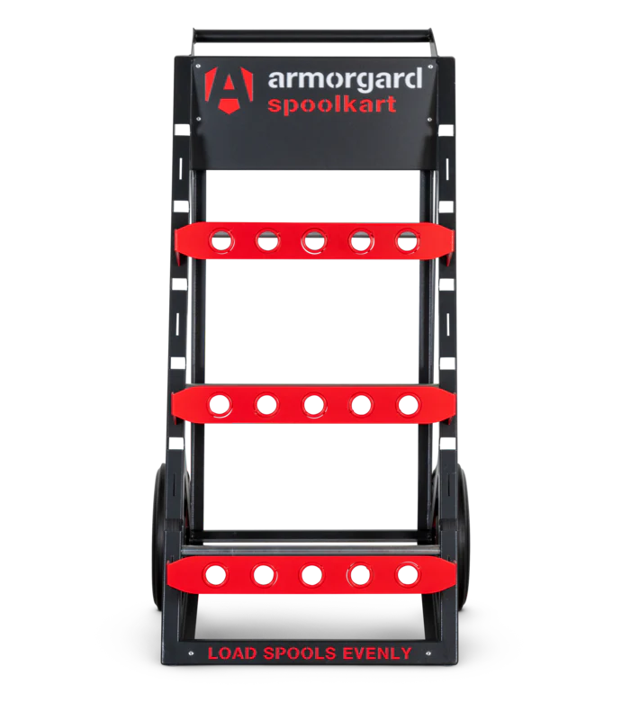 Armorgard Spoolkart, Sturdy mobile kart for dispensing multiple cable spools 740x840x1365