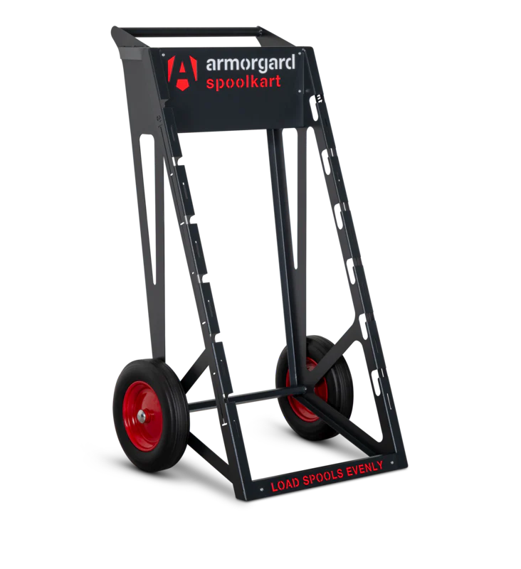 Armorgard Spoolkart, Sturdy mobile kart for dispensing multiple cable spools 740x840x1365