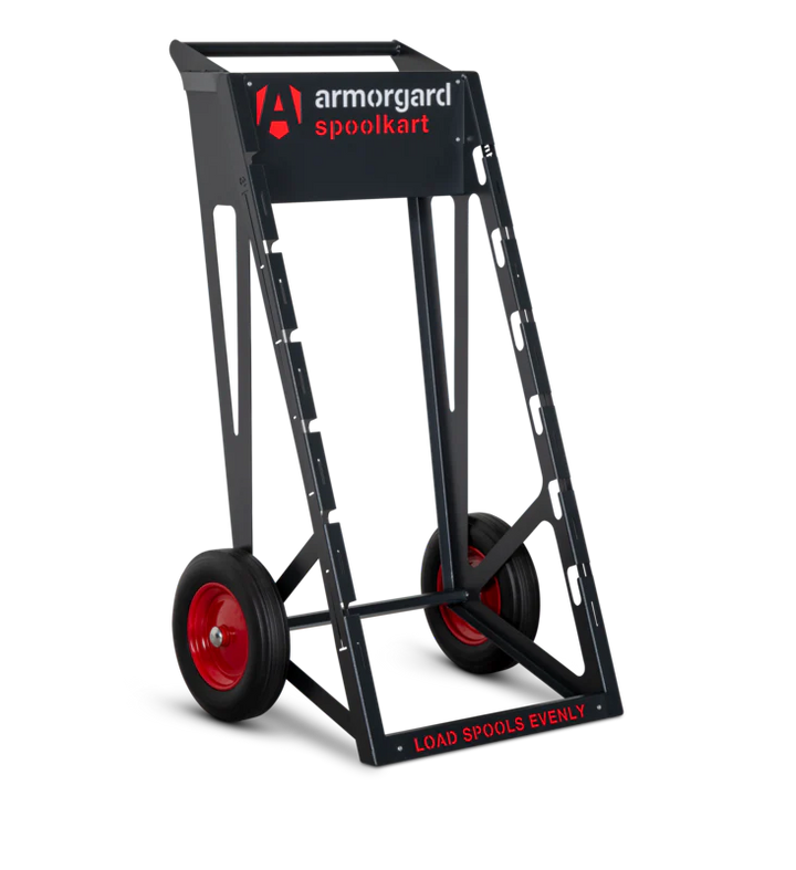 Armorgard Spoolkart, Sturdy mobile kart for dispensing multiple cable spools 740x840x1365